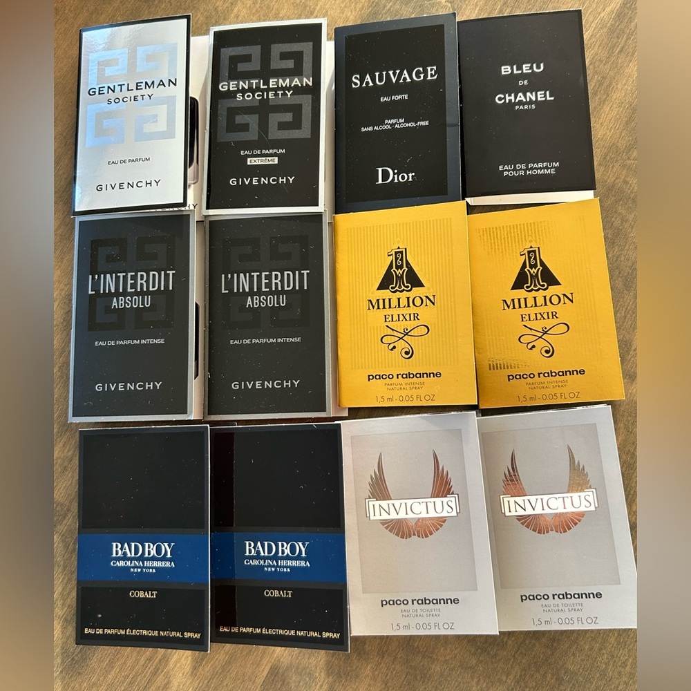 Assorted Designer Fragrance Sample Set Men’s